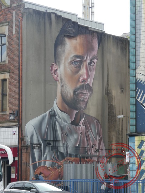 Stedentrip Belfast - Opvallende muurschildering in het centrum