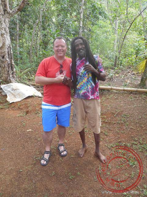 Het Reggae eiland Jamaica - Op de foto met de Rastaman