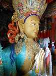 India: Het veertien meter hoge Future Boeddha beeld - India_Ladakh_0170.jpg - Copyright : Ronald van der Veer (http://www.veeronline.nl)