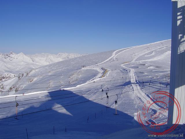 Wintersport Les 2 Alpes - Uitzicht vanaf het hoogste punt