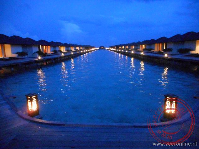 Malediven bij avond